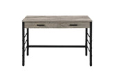 Disho Light Weathered Oak & Black Finish Desk Model 92720 By ACME Furniture